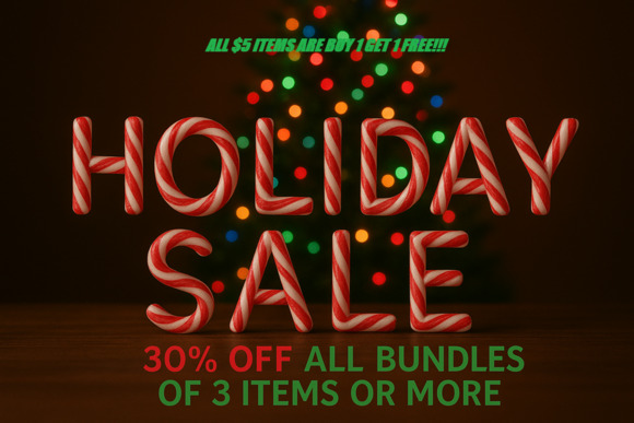 BUY 1 GET 1 FREE ON $5 ITEMS 30% OFF ALL BUNDLES OF 3 ITEMS OR MORE! - Picture 1 of 1